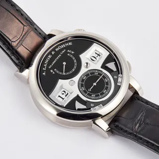 A. Lange Zeitwerk Striking Time 145.029 White gold Black