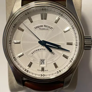 Armand Nicolet MH2 42mm Stainless steel White