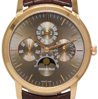 Audemars Piguet Jules Audemars 26390OR.OO.D093CR.01 41mm Rose gold Brown