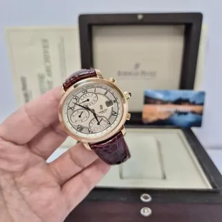 Audemars Piguet Millenary Chronograph 25822OR.OO.D067CR.01 41mm Rose gold Silver