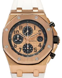 Audemars Piguet Royal Oak Offshore 26470OR.OO.A002CR.01 42mm Ceramic and Rose gold Champagne