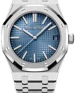 Audemars Piguet Royal Oak Selfwinding 15510BC.OO.1320BC.02 ( OAK  ) 41mm White gold Blue