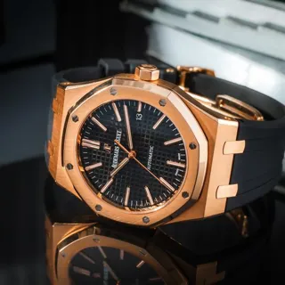 Audemars Piguet Royal Oak Selfwinding 15400OR.OO.D002CR.01 ( OAK  ) 41mm Rose gold Black