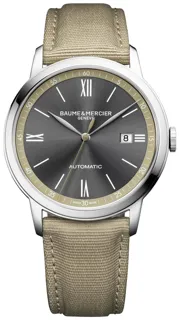 Baume & Mercier Classima M0A10695 42mm Stainless steel Slate Gray Sunray