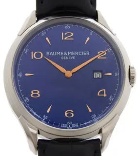 Baume & Mercier Clifton M0A10420 52mm Stainless steel Blue