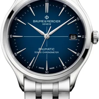 Baume & Mercier Clifton M0A10468 40mm Stainless steel Blue