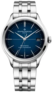 Baume & Mercier Clifton M0A10468 40mm Stainless steel Blue