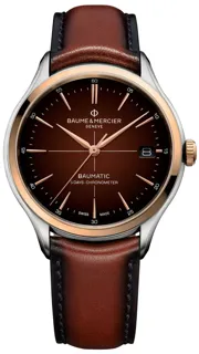 Baume & Mercier Clifton M0A10713 Rose gold and Stainless steel Brown