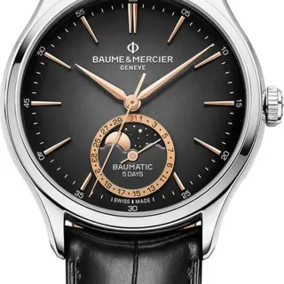 Baume & Mercier Clifton M0A10758 39mm Stainless steel Gray