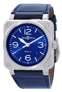 Bell & Ross Instruments BR03A-BLU-ST/SCA Stainless steel Blue