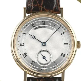 Breguet Classique 5907ba/12/984 34mm Yellow gold Silver