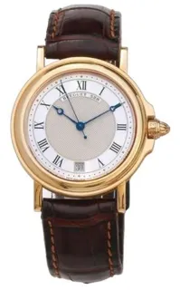 Breguet Marine 3400BA/12/996 35.5mm Yellow gold Silver