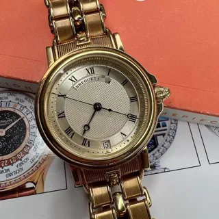 Breguet Marine 3400BA 36mm Yellow gold Silver