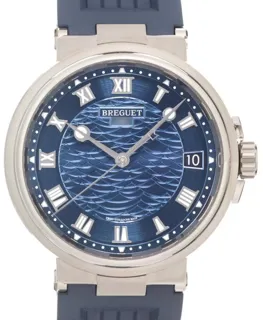 Breguet Marine 5517BB/Y2/5ZU 40mm White gold Blue