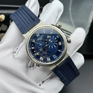 Breguet Marine 5547BB/Y2/9ZU 40mm White gold Blue