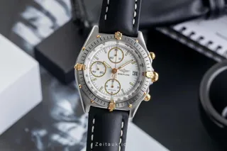 Breitling Chronomat 81950 39.5mm Yellow gold and Stainless steel White