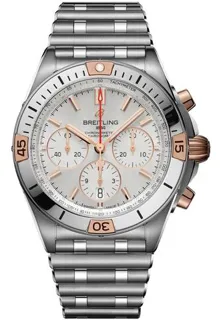 Breitling Chronomat IB0134101G1A1 42mm Stainless steel and Red gold Silver