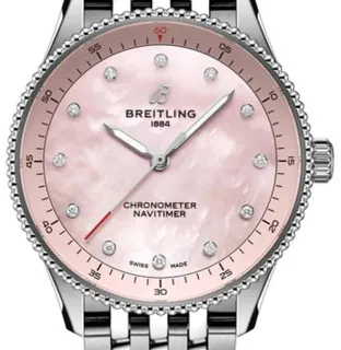 Breitling Navitimer A77320D91K1A1 32mm Stainless steel Pink