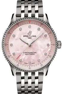 Breitling Navitimer A77320D91K1A1 32mm Stainless steel Pink