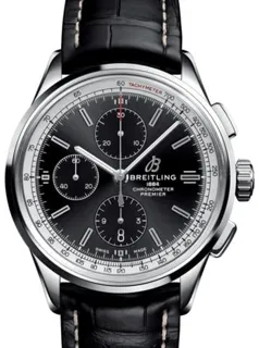 Breitling Premier A13315351B1P2 42mm Stainless steel Black