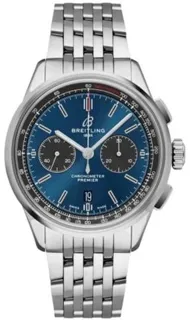 Breitling Premier AB0118A61C1A1 42mm Stainless steel Blue