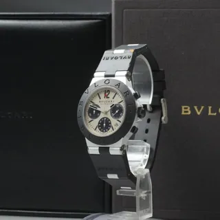 Bulgari Diagono AC 38 TA 38mm Aluminium Champagne