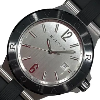 Bulgari Diagono DG42SC 42mm Stainless steel Silver