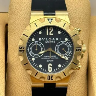 Bulgari Diagono SC 38 G 38mm Yellow gold Black