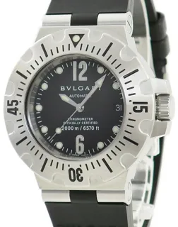 Bulgari Diagono SD42S 42mm Stainless steel Black