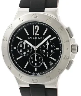 Bulgari Diagono DG41SCH DG41BSVDCH 41mm Stainless steel Black