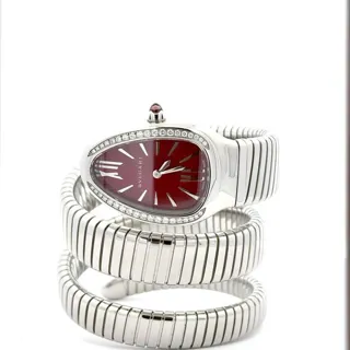 Bulgari Serpenti 102682 35mm Stainless steel Red