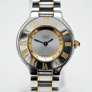 Cartier 21 Must de Cartier 1340 28mm Yellow gold and Stainless steel Silver