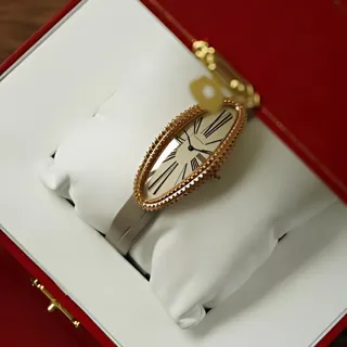 Cartier Baignoire Allongée WGBA0009 Rose gold Silver