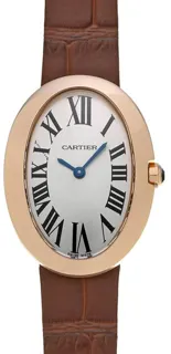 Cartier Baignoire Small Model W8000007 24.5mm Rose gold Silver