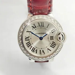 Cartier Ballon Bleu 28mm WE900351 28mm White gold Silver