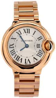 Cartier Ballon Bleu de Cartier W69002Z2 28mm Rose gold Silver