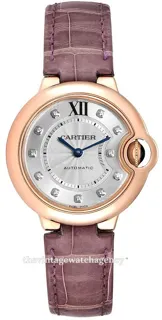 Cartier Ballon Bleu de Cartier WE902063 33mm Rose gold Silver