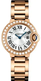 Cartier Ballon Bleu WE9002Z3 28.5mm Rose gold Silver