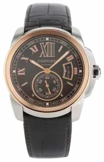 Cartier Caliber W7100051 42mm Rose gold and Stainless steel Brown