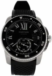 Cartier Calibre de Cartier W7100056 42mm Stainless steel Black