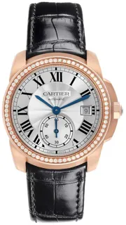 Cartier Calibre de Cartier 38mm Rose Gold$Diamond-set Silver