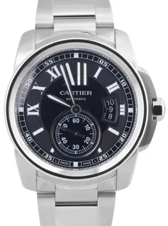 Cartier Calibre de Cartier 3389 / W7100016 42mm Stainless steel Black