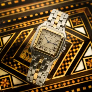 Cartier Panthère 187957 29mm Yellow gold and Stainless steel Champagne