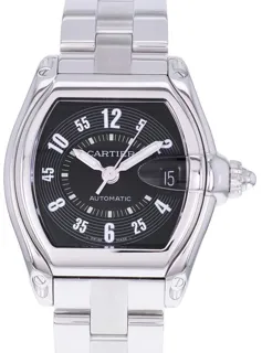 Cartier Roadster 2510 35mm Stainless steel Black