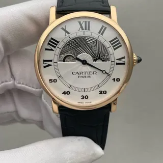 Cartier Rotonde de Cartier W1550051 Rose gold Silver