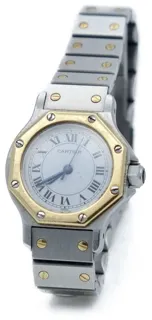 Cartier Santos Stainless steel and 18k yellow gold White