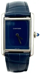 Cartier Tank Must 4323 Stainless steel blue