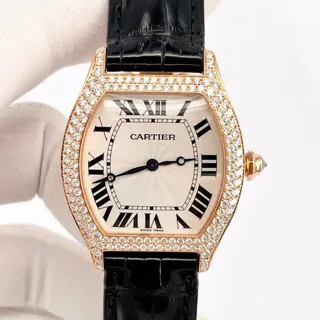 Cartier Tortue WA503951 43mm Rose gold Silver