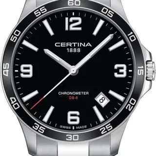 Certina DS-8 C033.851.11.057.00 41mm Stainless steel Black