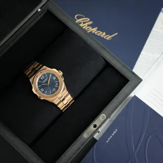 Chopard Alpine Eagle 295363-5001 41mm Rose gold Blue